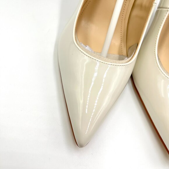 Marc Fisher Size‎ 9 Codie Ivory Off-White Patent Stiletto Heels Pumps Shoes - Picture 4 of 15